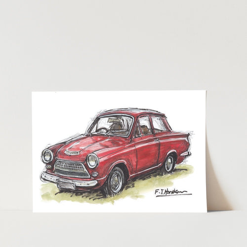 Ford Cortina Car Art Print