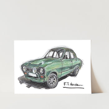 Ford Escort Car Art Print
