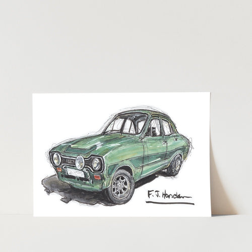 Ford Escort Car Art Print