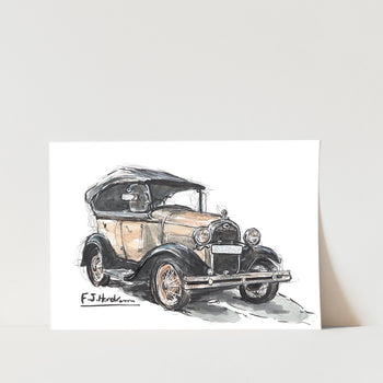 Ford Model A Car Art Print