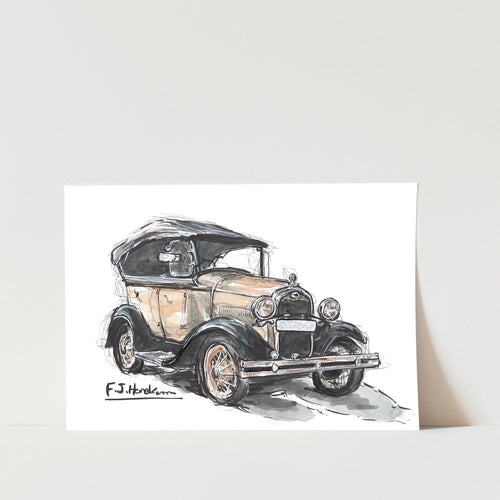 Ford Model A Car Art Print