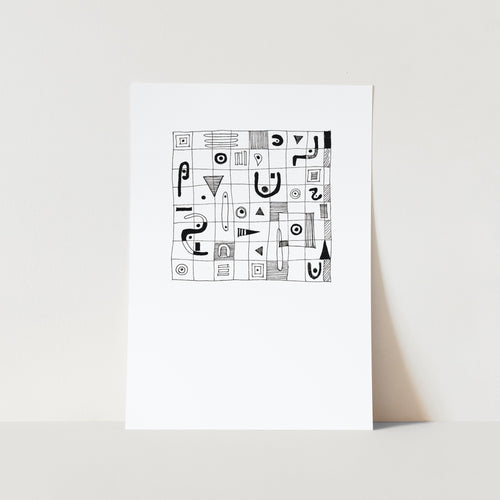 Geometries of Lockdown 02 Art Print