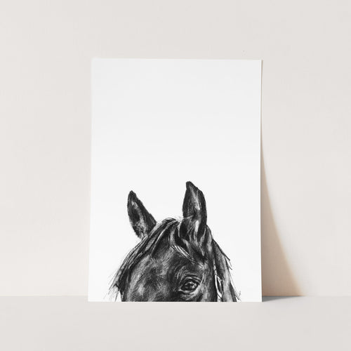 Hello Horse Art Print