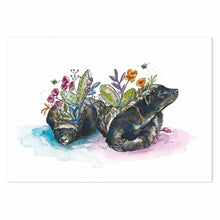 Load image into Gallery viewer, Honeybadgers by Mareli Art Print