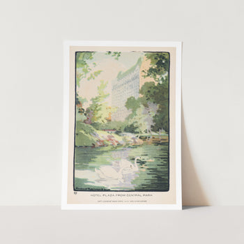Hotel Plaza from Central Park Art Print