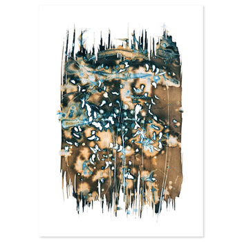 Indigo Brush by Sonjé Art Print