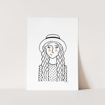 Lady Portrait Art Print