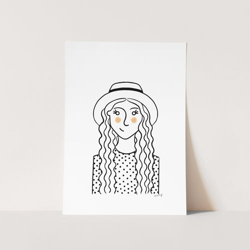 Lady Portrait Art Print