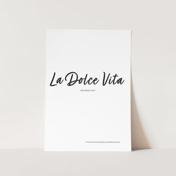 La Dolce Vita Art Print