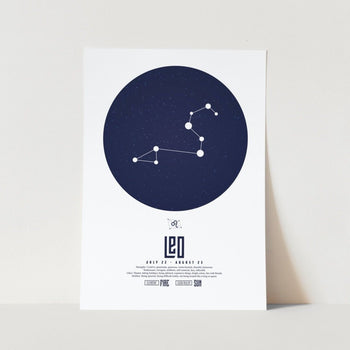 Leo Star Sign Art Print