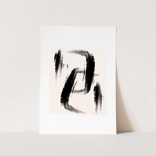 Linking Brush Strokes Art Print