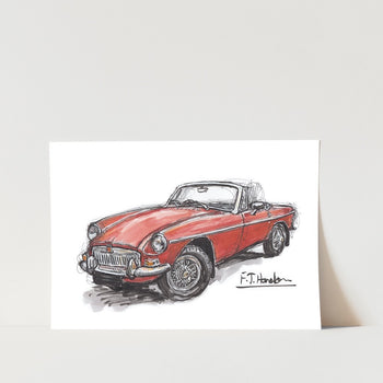 MGB Roadster Art Print