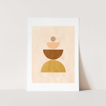 Mid Century Stack Art Print
