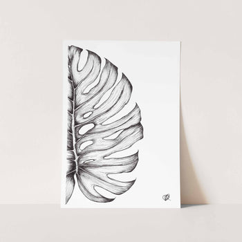 Monstera Leaf 3 Art Print