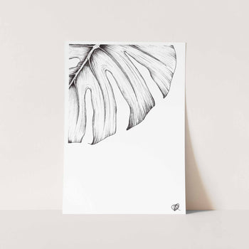 Monstera Leaf Art Print