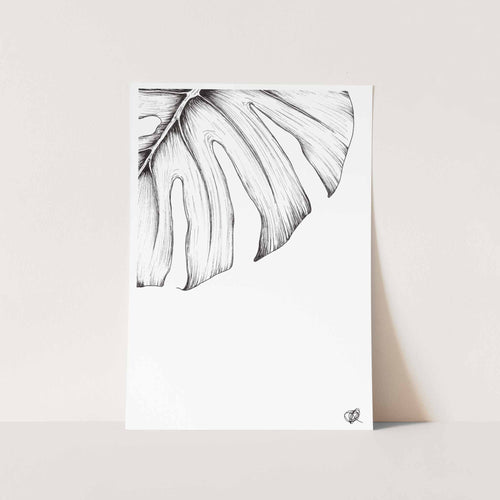 Monstera Leaf Art Print