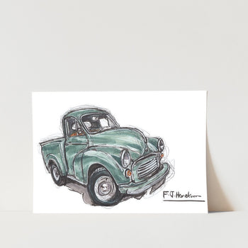 Morris Pick Up Car Art Print