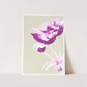 Poppy in Oatmeal Art Print