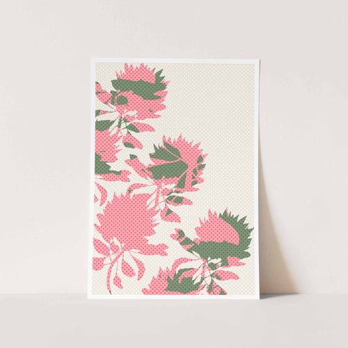 Protea Camo Art Print