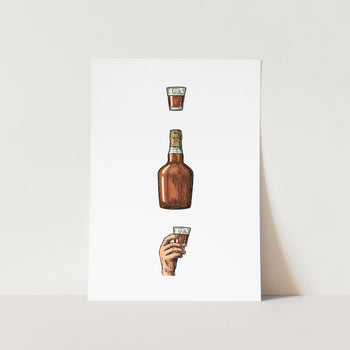 Rum Illustration Art Print