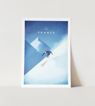 Ski France Art Print