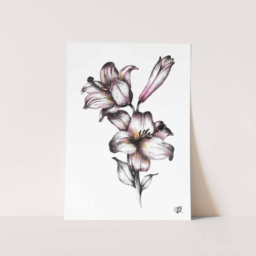 St Joseph & Bud by Jenna Art Print