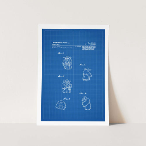 Star Wars Yoda Patent Art Print