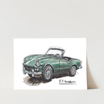 Triumph Spitfire Car Art Print