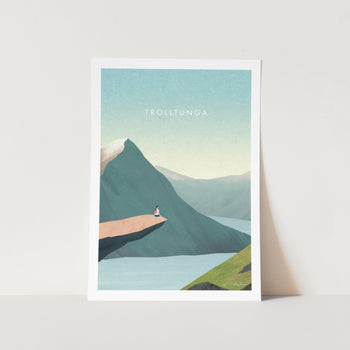 Trolltunga Art Print