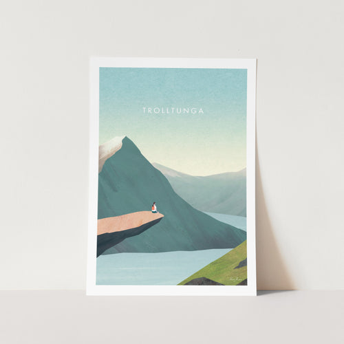 Trolltunga Art Print