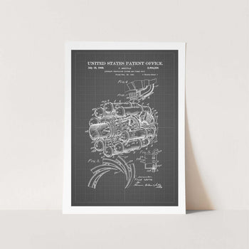 Aircraft Propulsion System Patent Art Print