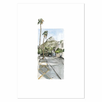 View of Lions Head by Mareli Art Print