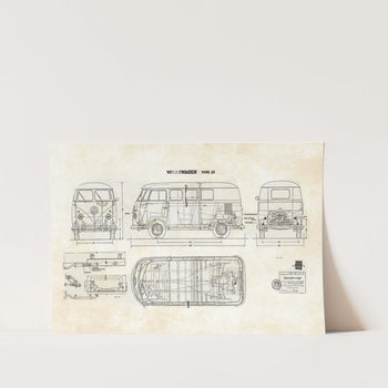 Volkswagen Type 23 Patent Art Print