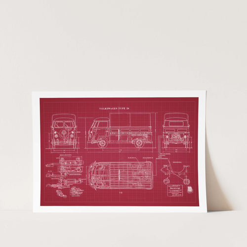 Volkswagen Type 26 Patent Art Print