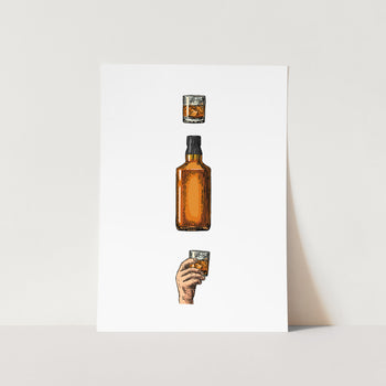 Whisky Illustration Art Print