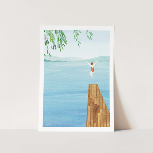 Wild Swim by Henry Art Print