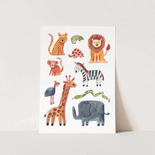 African Animals Art Print