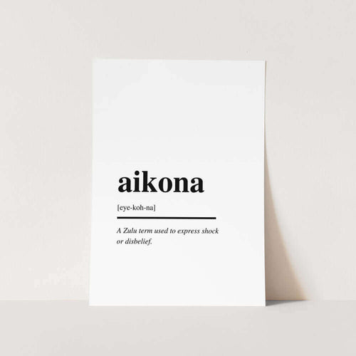 Aikona Art Print