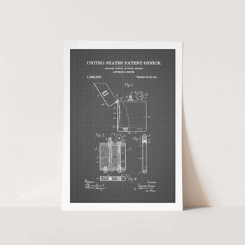Automatic Lighter Patent Art Print