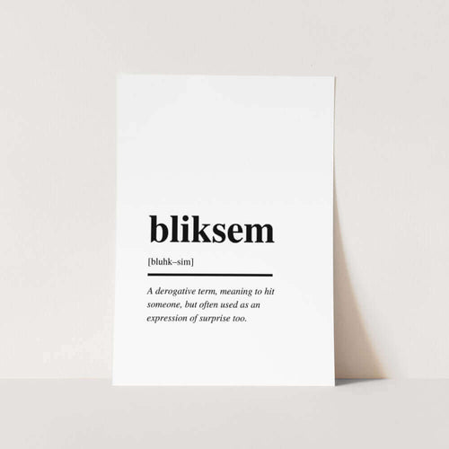 Bliksem Art Print