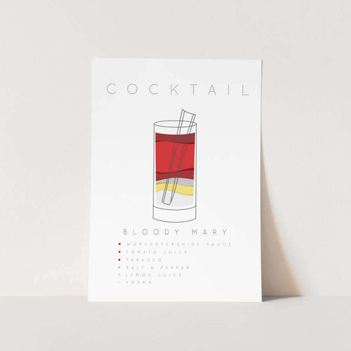 Bloody Mary Cocktail Art Print
