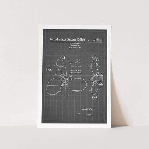 Boat Propeller Patent Art Print