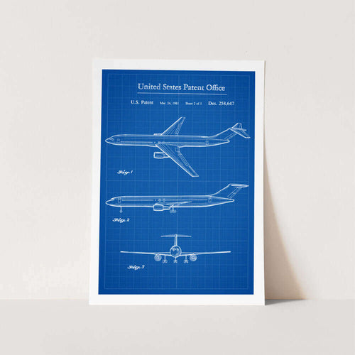 Boeing Aeroplane Patent Art Print