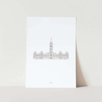 Canada Landmark Travel Art Print