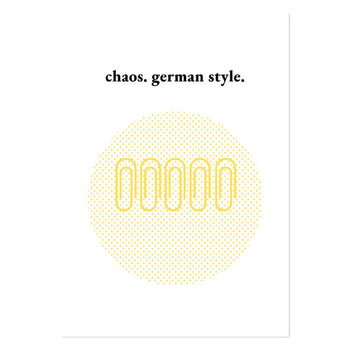 Chaos German Style Art Print