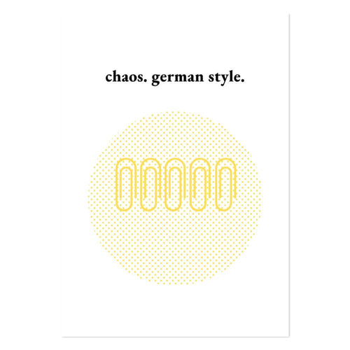 Chaos German Style Art Print