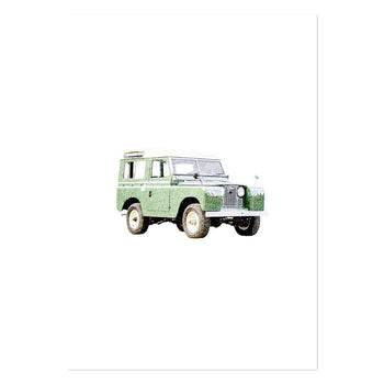 Classic Land Rover Defender Art Print
