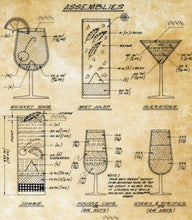 Load image into Gallery viewer, Cocktail Construction Chart Art Print