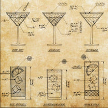 Load image into Gallery viewer, Cocktail Construction Chart Art Print