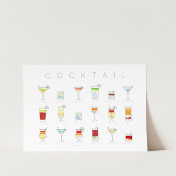Cocktails Landscape Art Print